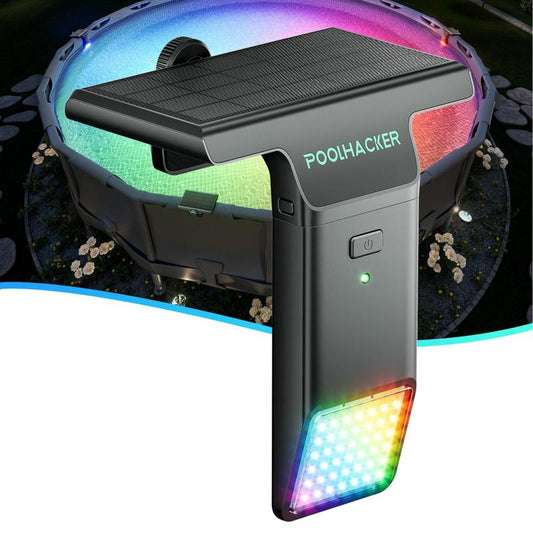 Poolhacker Poolside Solar Light, Solar Light for Swimming Pool, above Ground Pool and in Ground Pool